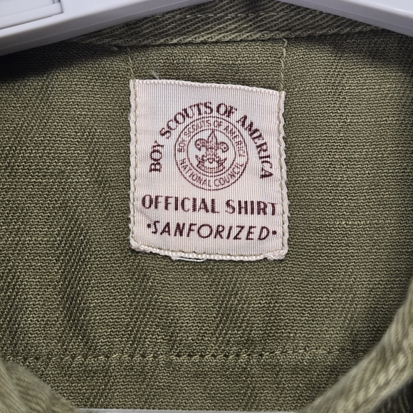 Vintage 1950's Boy‎ Scouts Of America Sanforized Uniform Green Shirt Pants Hat - Picture 6 of 15